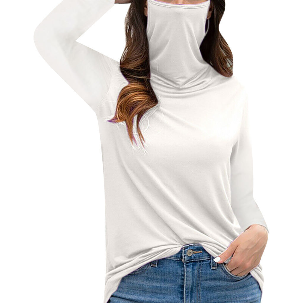 Damen Camouflage-Jersey-Longsleeve mit integriertem Schlauchkragen Echoarchiv