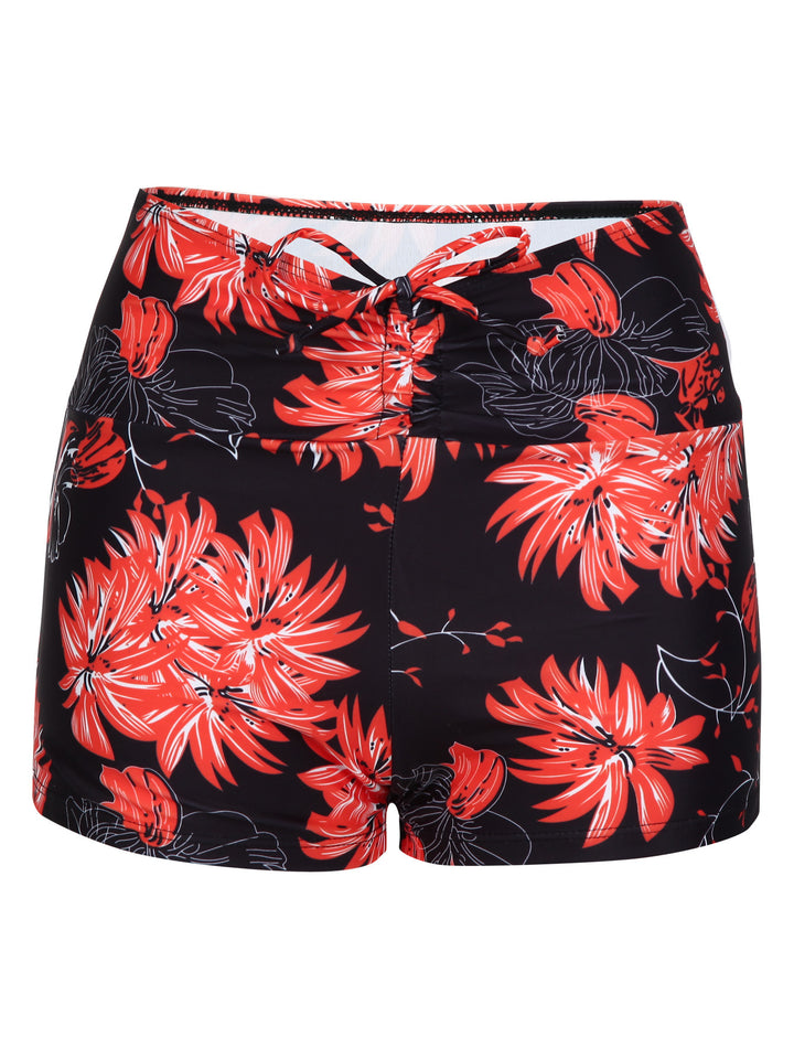 Damen Bikini-Höschen mit hohem Bund und raffinierten Rüschendetails Echo Archiv