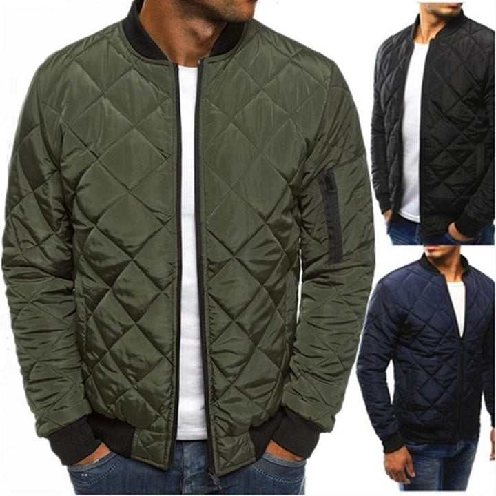 Herren Steppjacke mit praktischen Taschen und elastischen Bündchen Echoarchiv