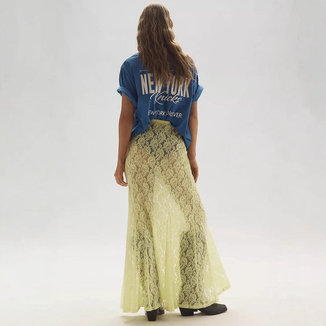 Damen lässiges T-Shirt mit coolem Druck und oversized Schnitt Echo Archiv