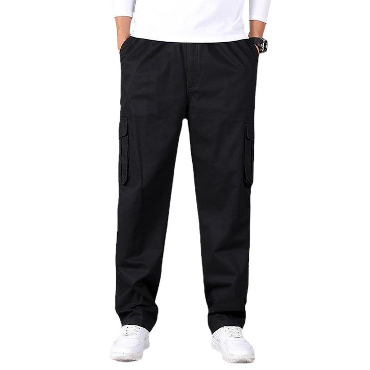 Herren Cargohose im Utility‑Stil mit elastischem Bund, geradem Bein und aufgesetzten Klappentaschen Echoarchiv