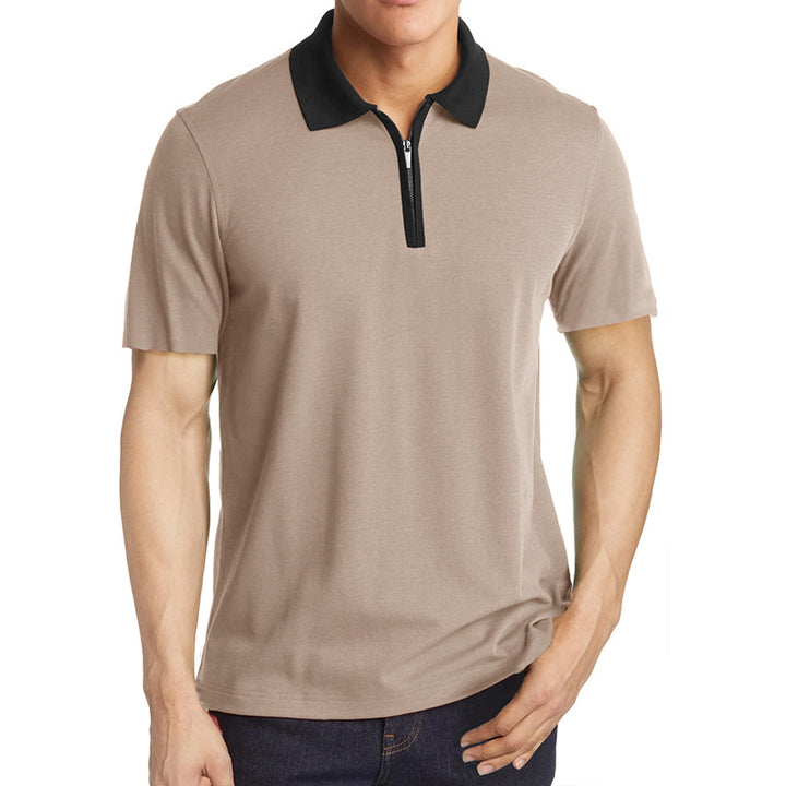 Herren Poloshirt mit kurzem Reißverschluss und stilvollem Kragen Echoarchiv
