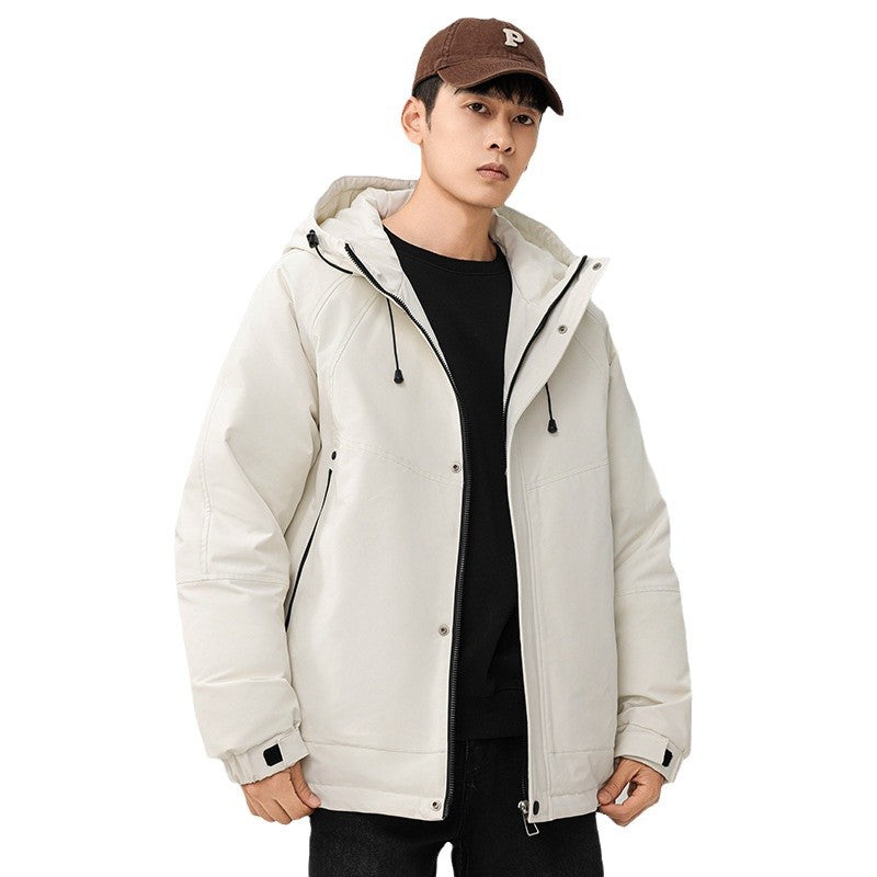 Herren Technische Winterjacke mit verstellbarem Kapuzenkragen Echoarchiv