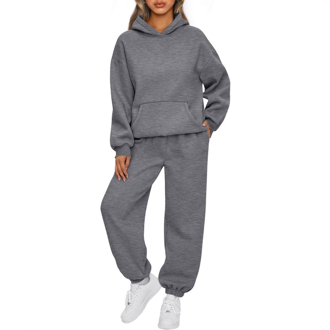Damen nan Oversized Hoodie- und Jogginghose-Set aus weicher Baumwollmischung Echo Archiv