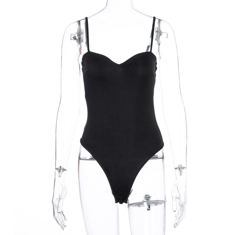 Damen elegantes Body mit verstellbaren Trägern Echo Archiv