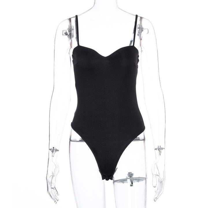 Damen elegantes Body mit verstellbaren Trägern Echo Archiv