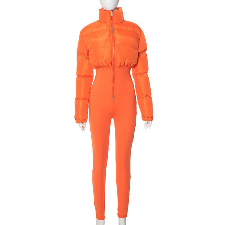Echoarchiv | Damen Daunenjacke mit Gürtelhose