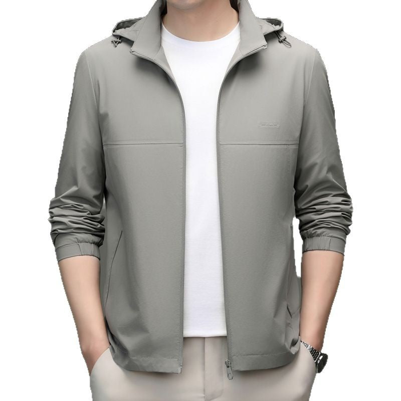 Herren leichte Funktionsjacke mit Kapuze Echoarchiv