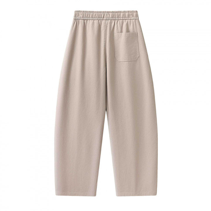 Unisex Weite knöchellange Cargo-Hose im Relaxed-Fit mit elastischem Tunnelzugbund und Reißverschlusstaschen Echo Archiv