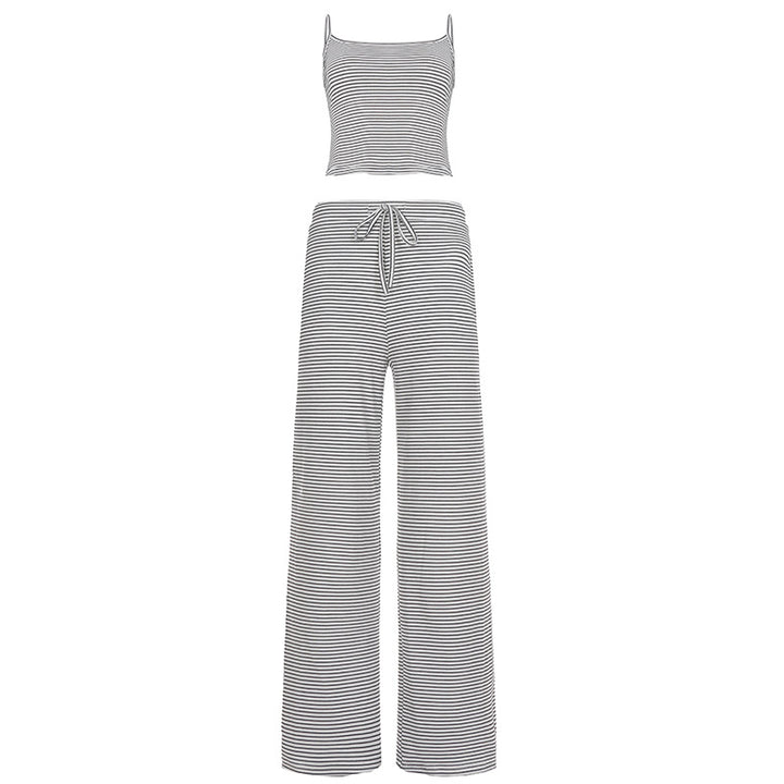 Damen lässiges Sport-Set aus hochwertigem Jersey mit durchgehendem Gummizug Echo Archiv