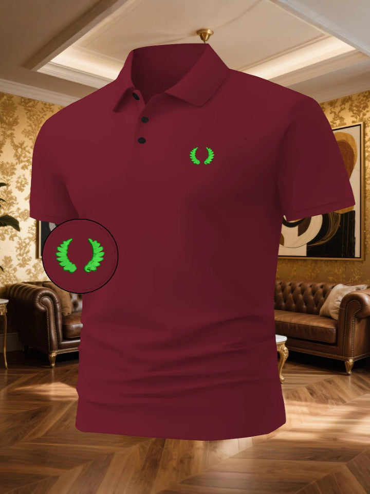 Herren Poloshirt mit klassischem Design und atmungsaktivem Stoff Echoarchiv
