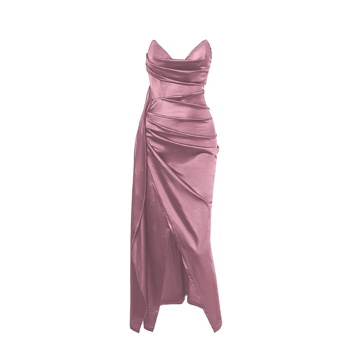 Damen figurbetontes Abendkleid mit asymmetrischem Saum und elegantem Schnitt Echo Archiv