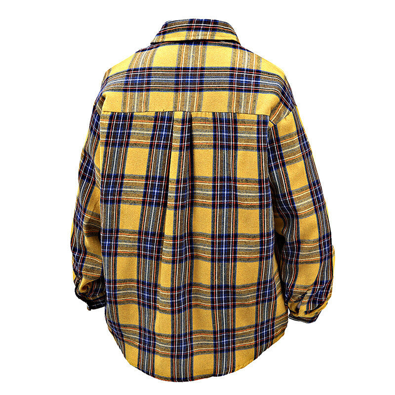 Herren Flanellhemd mit kariertem Design und aufgesetzter Brusttasche Echoarchiv