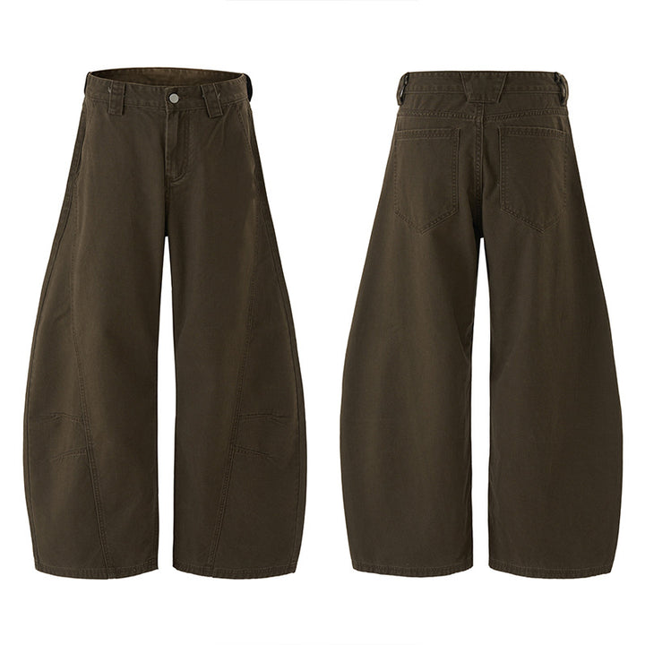 Herren Baggy-Palazzo-Hose aus schwerem Baumwoll-Canvas mit verstärkten Knieeinsätzen Echo Archiv