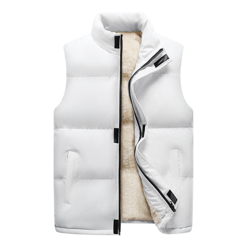 Damen Wattierte Ärmellose Thermo‑Weste mit Sherpa‑Innenfutter und hohem Stehkragen Echoarchiv
