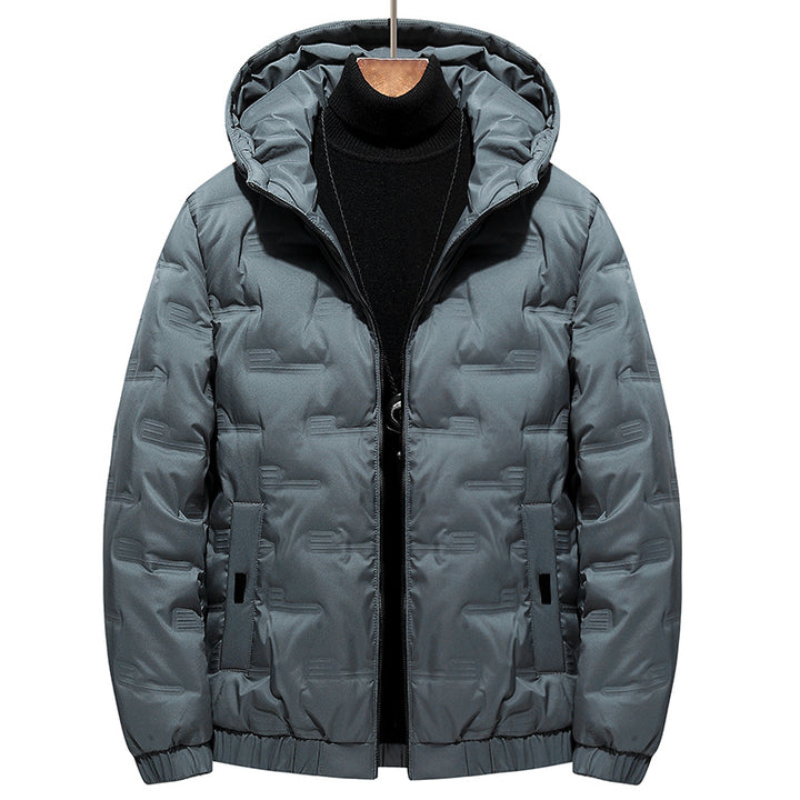 Herren Modische Steppjacke mit Kapuze Echo Archiv