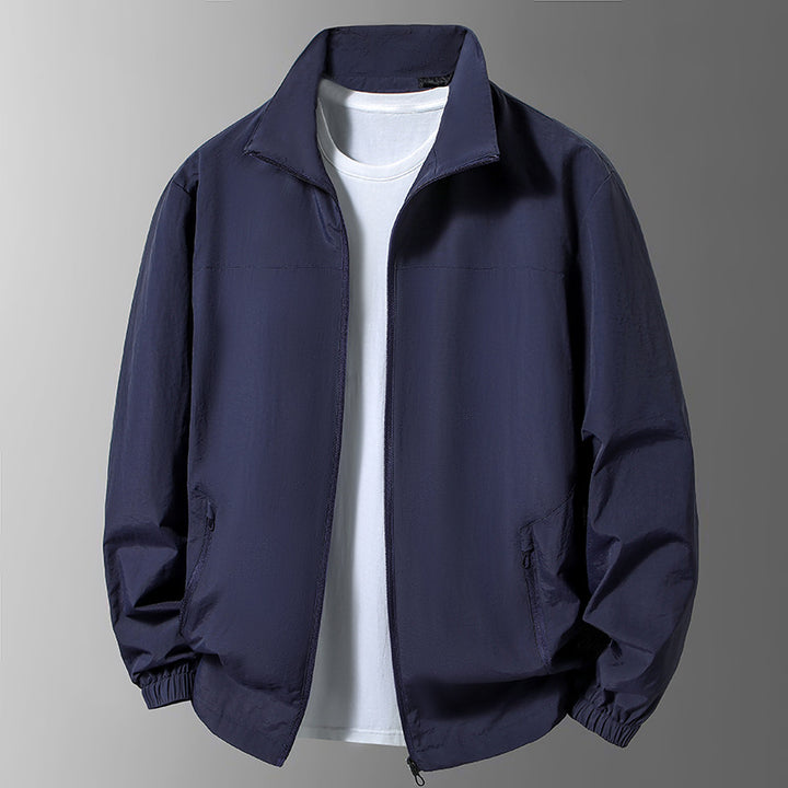 Herren Leichte Übergangsjacke mit hohem Kragen und praktischen Taschen Echo Archiv