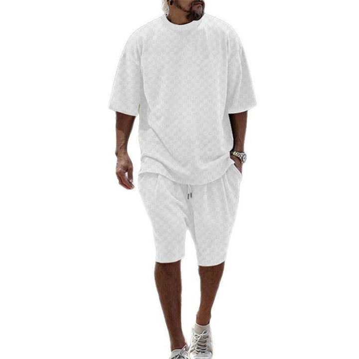 Herren lässiges Sport-Kurzarm-Outfit aus atmungsaktivem Material Echoarchiv