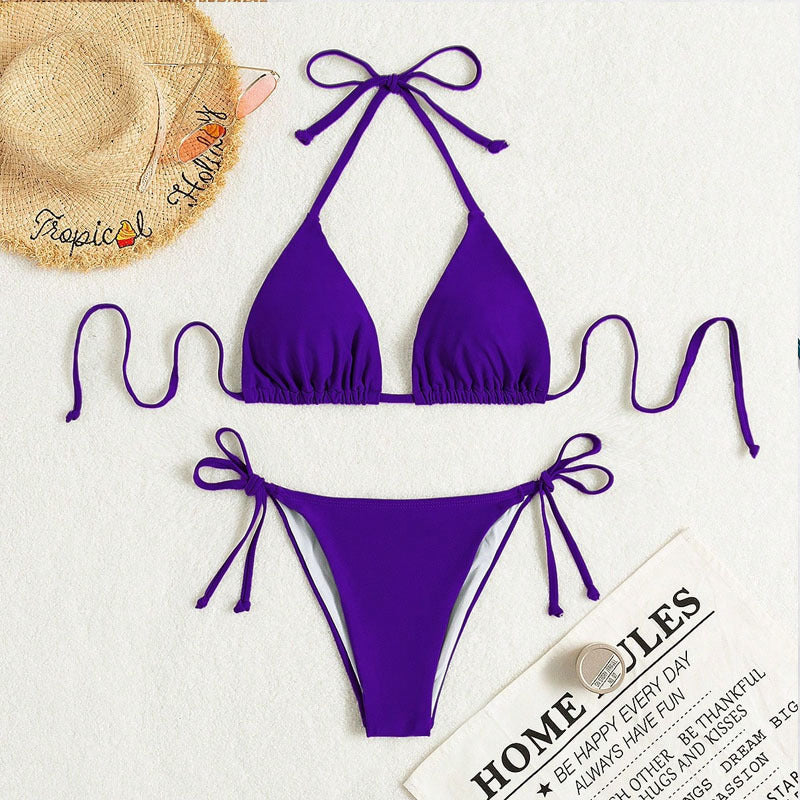 Damen Triangel-Bikini mit verstellbaren Trägern und raffiniertem Schnitt Echo Archiv