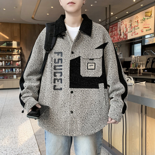 Herren lässige Overshirt-Jacke Echoarchiv