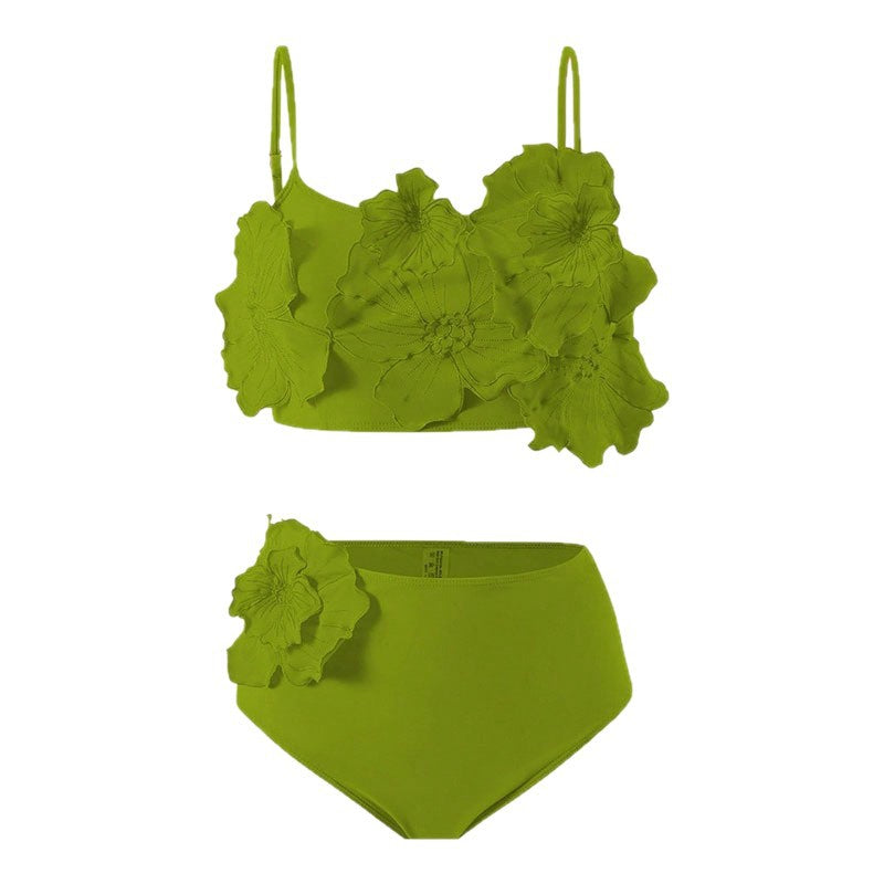Damen Bikini-Set mit 3D-Blütenapplikationen Echo Archiv