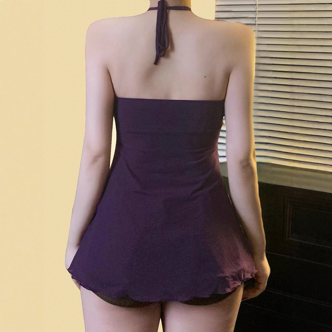 Damen Halteroberteil mit elegantem Spitzendetail Echo Archiv