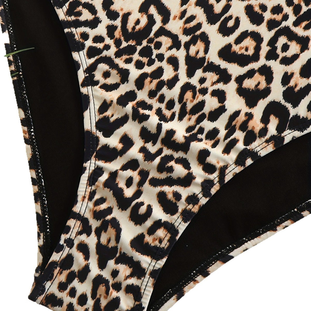 Damen Triangel-Bikini-Set mit edlem Wickeltuch und raffiniertem Animal-Print Echo Archiv