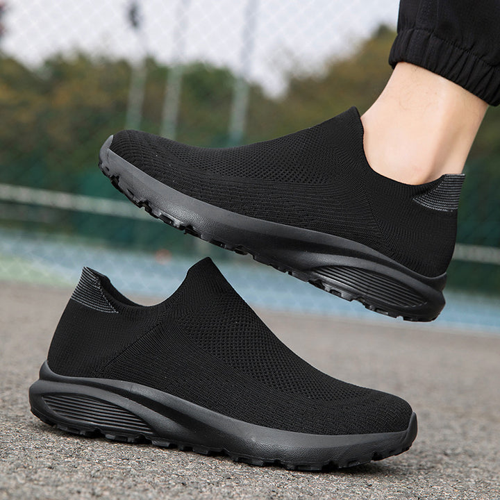 Unisex nan elastischer Strick-Schlupfschuh mit konturierter viskoelastischer Innensohle und rutschfester stoßdämpfender Laufsohle Echo Archiv