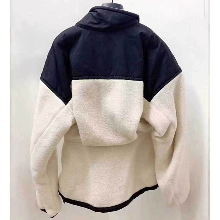 Damen Hybrid-Fleecejacke mit wattiertem Oberteil, Stehkragen und tailliertem Schößchen Echo Archiv