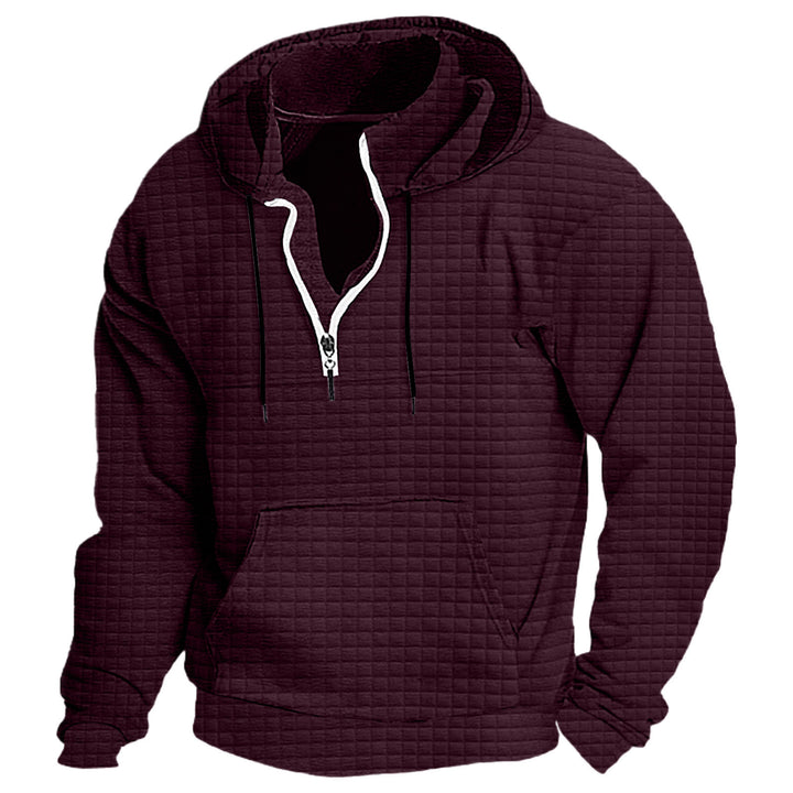 Herren Kapuzenpullover mit strukturiertem Design und praktischem Reißverschluss Echoarchiv