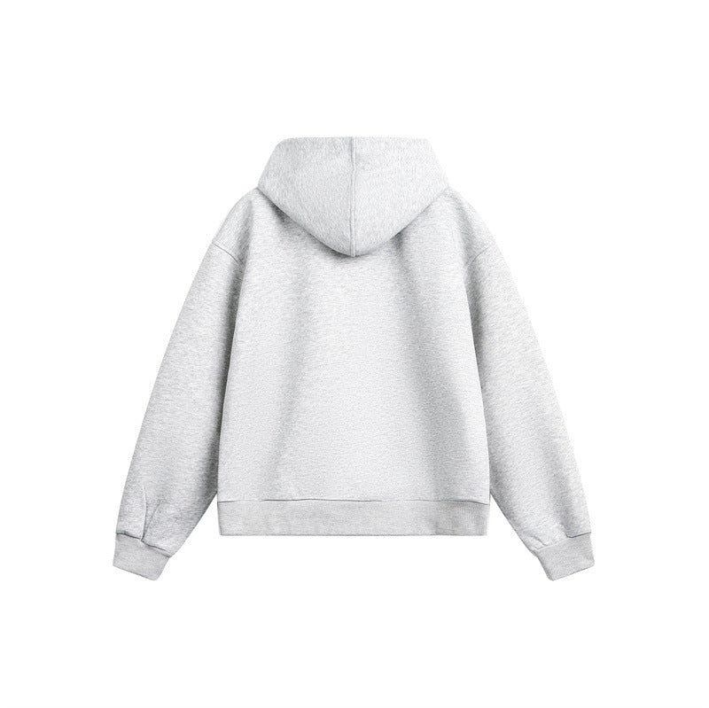 Unisex Leichte Oversize‑Kapuzen‑Sweatjacke mit durchgehendem Reißverschluss, Raglanärmeln und Eingrifftaschen Echoarchiv