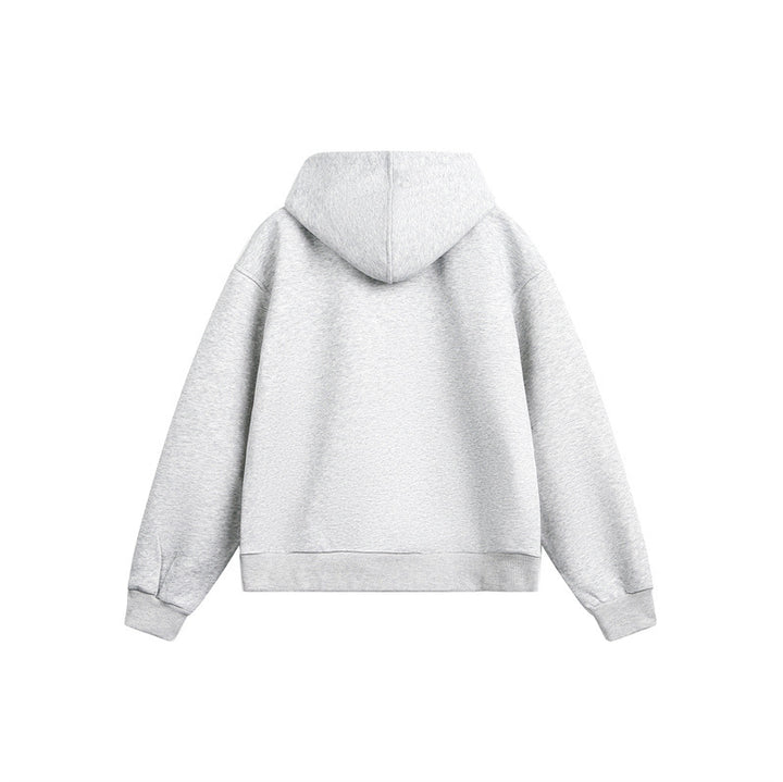 Unisex Leichte Oversize‑Kapuzen‑Sweatjacke mit durchgehendem Reißverschluss, Raglanärmeln und Eingrifftaschen Echoarchiv