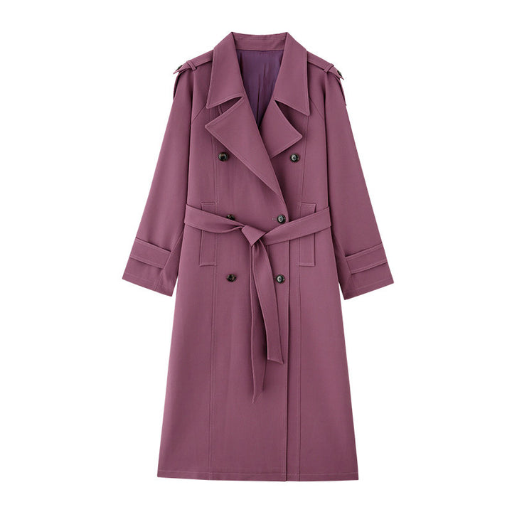 Damen Eleganter Trenchcoat mit Taillengürtel Echoarchiv