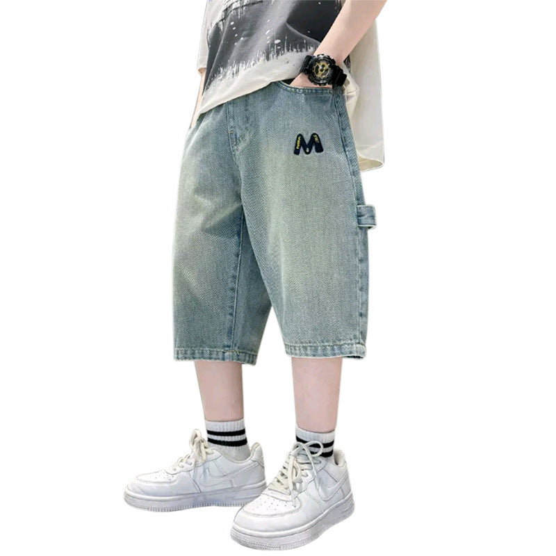 Unisex lässige Jogg-Shorts mit tiefen Taschen und außergewöhnlicher Stickerei Echo Archiv