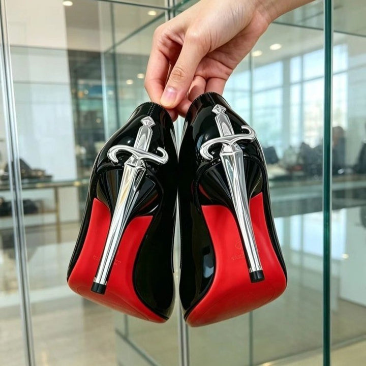 Damen Lackleder Stiletto Pumps Echo Archiv