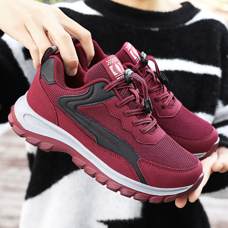 Damen nan robuster Trekking-Sneaker mit profiliertem Geländegriff, stoßdämpfender EVA-Zwischensohle und Schnellzug-Schnürung Echo Archiv