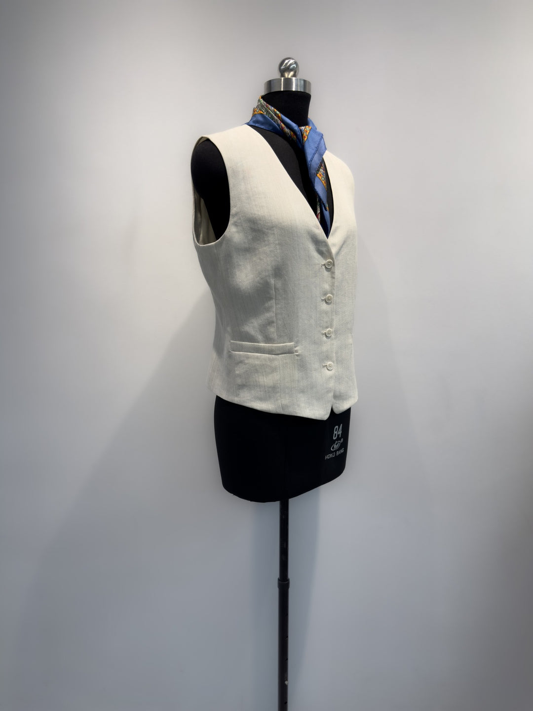 Frauenmaßgefertigtes Leinenweste und weites Hosen-Set Echoarchiv