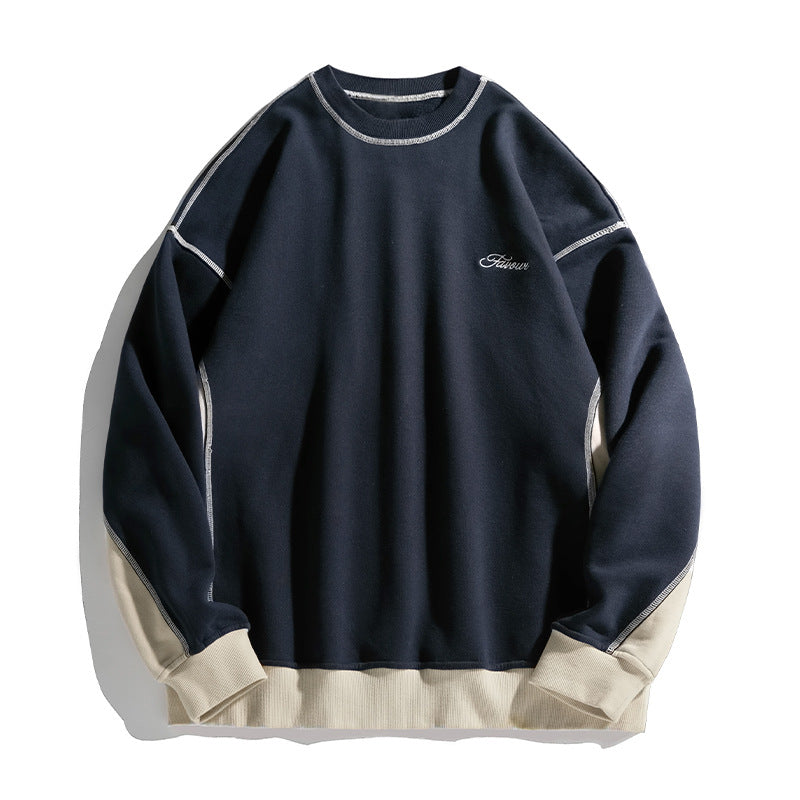 Unisex Oversize-Sweatshirt mit Kontrastnähten, Raglanärmeln und geripptem Saum Echo Archiv