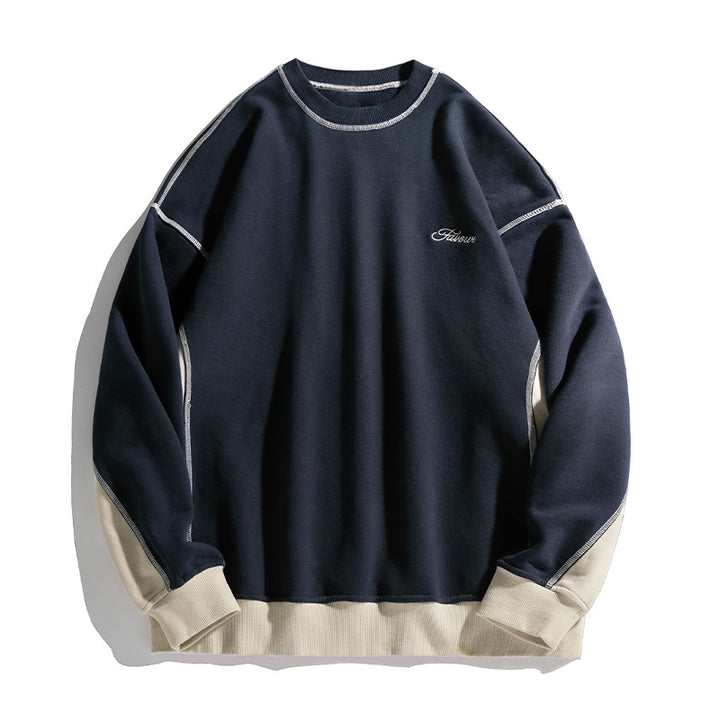 Unisex Oversize-Sweatshirt mit Kontrastnähten, Raglanärmeln und geripptem Saum Echo Archiv