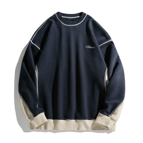 Unisex Oversize-Sweatshirt mit Kontrastnähten, Raglanärmeln und geripptem Saum Echo Archiv