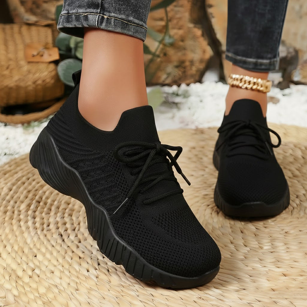 Damen Atmungsaktive sportliche Sneaker mit elastischem Obermaterial Echo Archiv