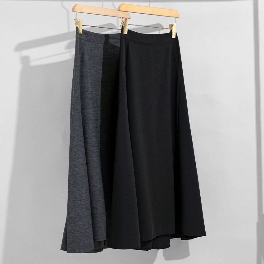 Damen Fließender Maxirock mit hohem Bund, A‑Linie und elegantem Fall Echoarchiv