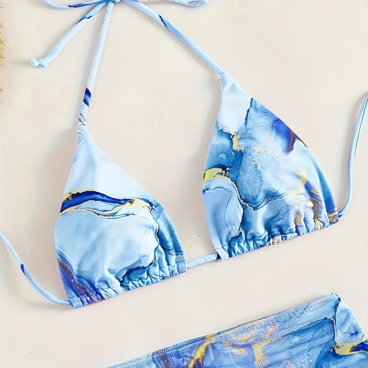 Damen Triangel-Bikini mit modischem Wickelrock Echo Archiv