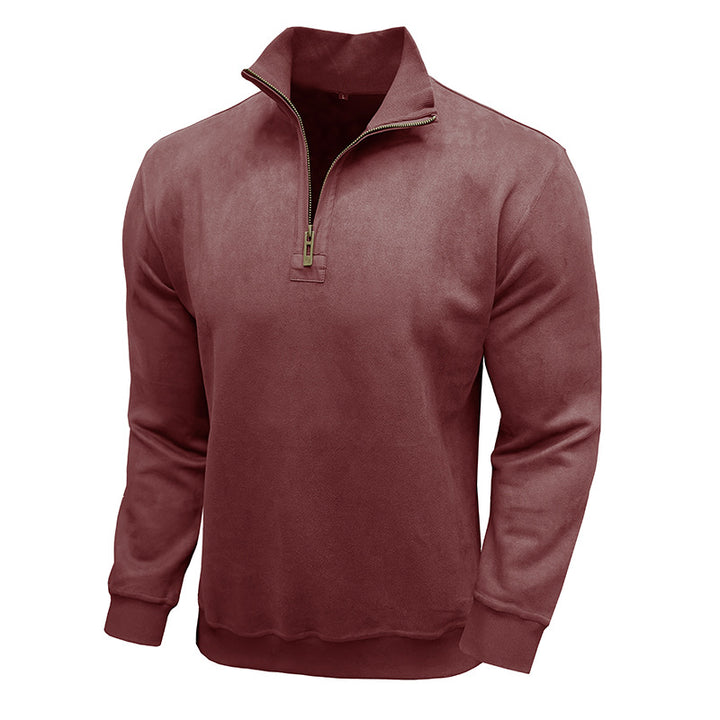Herren Stepp-Pullover mit Halbreißverschluss Echoarchiv