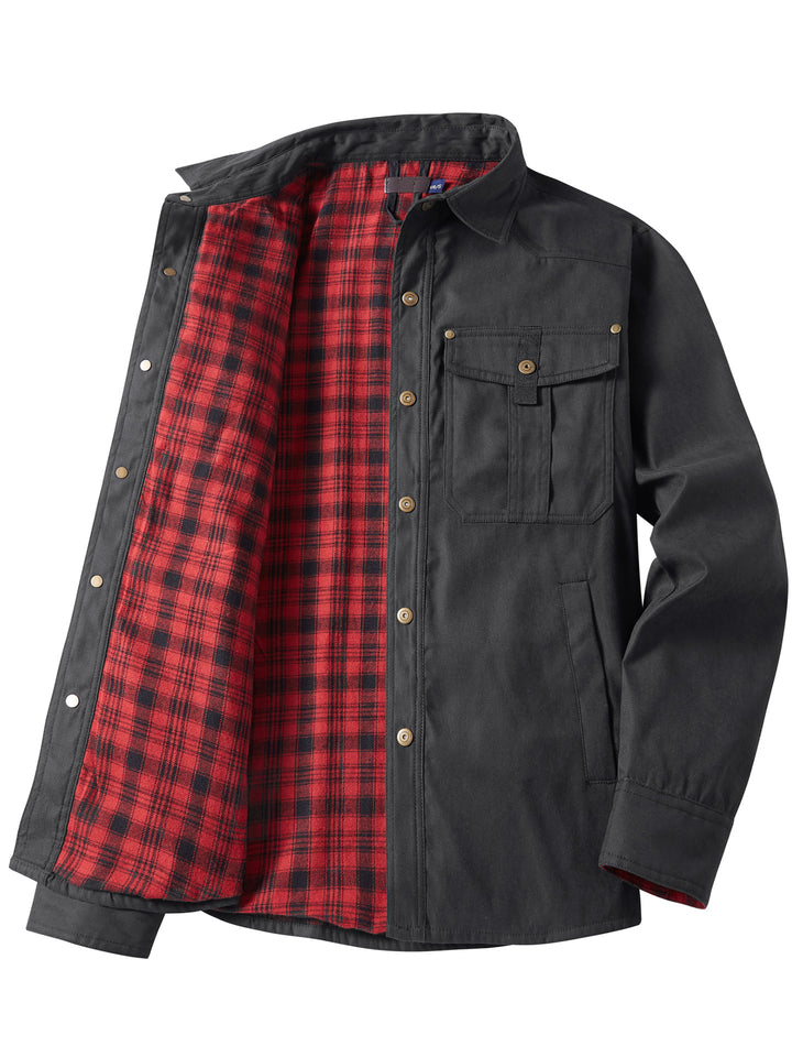 Herren Flanell gefütterte Arbeitsjacke Echoarchiv