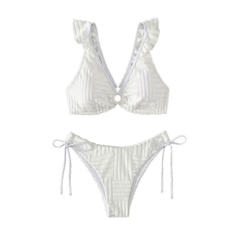 Damen Bikini-Set mit verstellbaren Trägern und frilly Details Echo Archiv