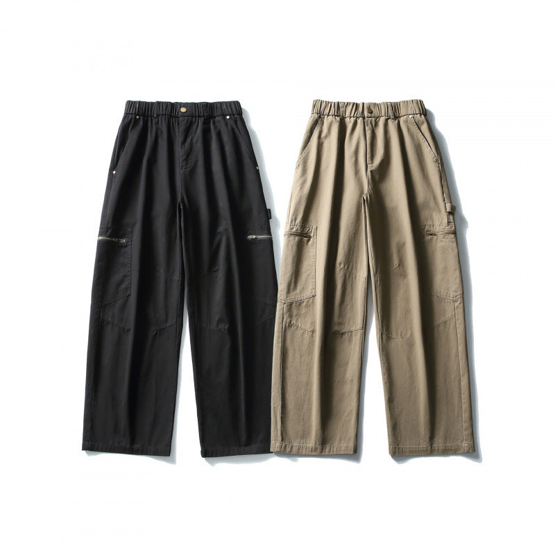 Herren Weite Utility-Cargohose mit elastischem Bund und aufgesetzten Taschen Echo Archiv