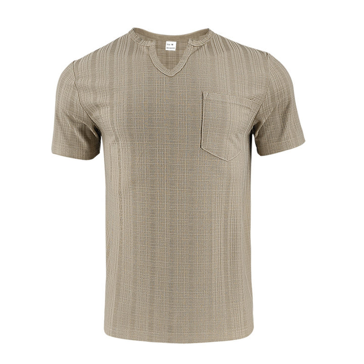 Herren Kurzarmshirt mit Struktur und Brusttasche Echoarchiv