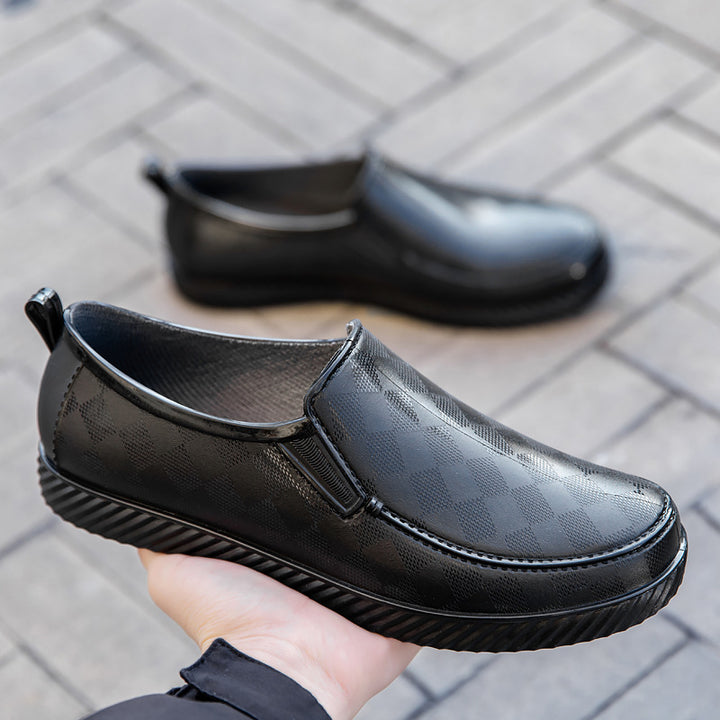 Herren Elegante wasserdichte Slipper mit strukturierter Oberfläche und profilierter Lightweight-Sohle Echoarhiv