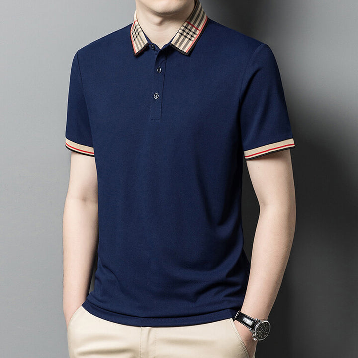 Herren Polo-Shirt mit elegantem Karokragen Echoarchiv